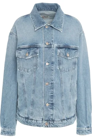 Cycle Jakke, Herre, Blå, L, Denim, Blå Denim Oversize Jakke Ss25
