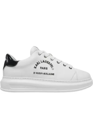 Karl Lagerfeld Sko, Herre, Hvid, 45 EU, Uld, Kapri Sneakers