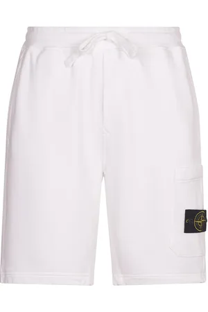 Stone Island Shorts, Herre, Hvid, XS, Bomuld, Casual Shorts