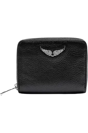 Zadig & Voltaire Tilbehør, Dame, Sort, ONE SIZE, Læder, Mini ZV Grained Leather Wallet