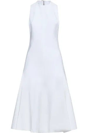Jacquemus Kjole, Dame, Hvid, M, Hvid Midi Kjole