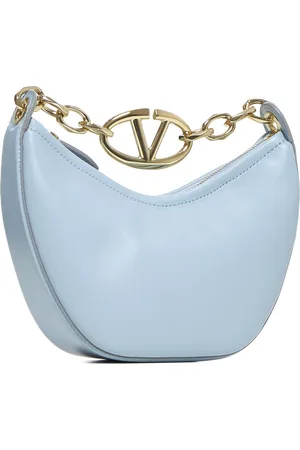 VALENTINO GARAVANI Taske, Dame, Blå, ONE SIZE, Læder, VLogo Moon Small Lædertaske