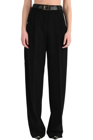 Max Mara Bukser, Dame, Sort, XS, Polyester, Højtaljede Neottia modelbukser