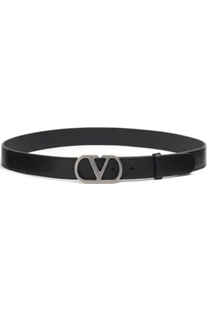VALENTINO GARAVANI Tilbehør, Herre, Sort, 105 CM, Læder, VLogo Signature Læderbælte