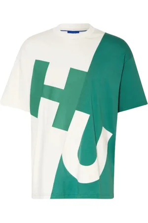 HUGO BOSS Top, Herre, Hvid, S, Bomuld, Casual T-Shirt