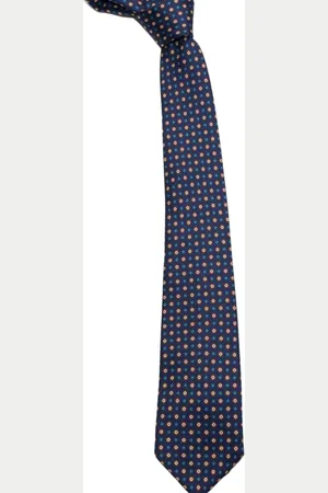 Kiton Tilbehør, Herre, Blå, ONE SIZE, Navy Blå Polka Dot Slips