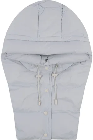 YVES SALOMON Jakke, Dame, Blå, ONE SIZE, Uld, Capuche Vest