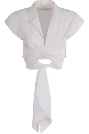 Serafini Bluser & Skjorter, Dame, Hvid, 2XS, Uld, Stilfuld Skjorte