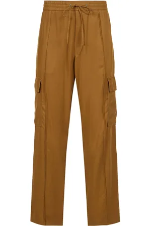 Iceberg Bukser, Herre, , S, Cargo-fit bukser i Tencel med broderi