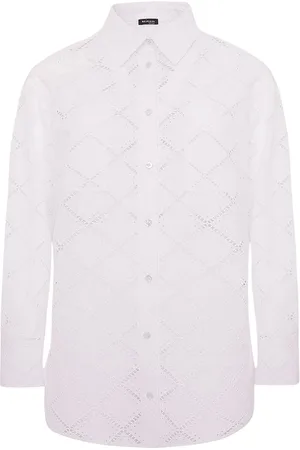 Kiton Bluser & Skjorter, Dame, Hvid, S, Bomuld, Skjorte Bomuld Hvid