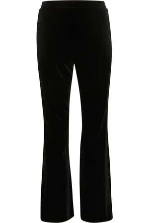 Part Two Bukser, Dame, Sort, XL, Polyester, Bootcut bukser med bred linning