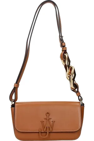 J.W.Anderson Taske, Dame, Brun, ONE SIZE, Uld, Læder Brun Anchor Skuldertaske