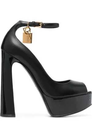 Tom Ford Sko, Dame, Sort, 41 EU, Højhælede platformsandaler