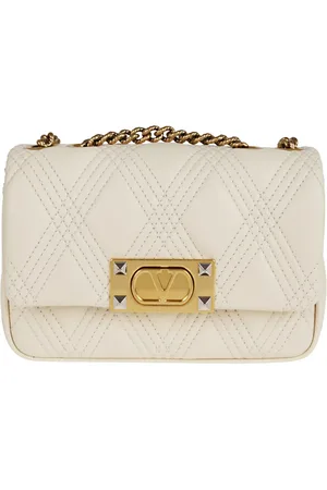 VALENTINO GARAVANI Taske, Dame, Hvid, ONE SIZE, Uld, Quilted Skuldertaske