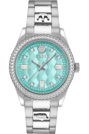 Philipp Plein Tilbehør, Dame, Blå, ONE SIZE, Læder, Queen Watch