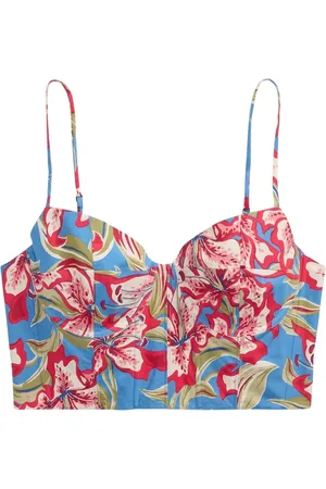 Ralph Lauren Top, Dame, Flerfarvet, S, Bomuld, Bomuldstop i blomster