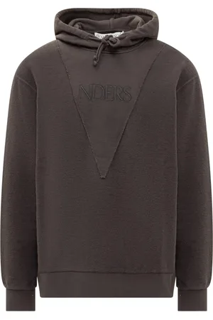 J.W.Anderson Sweathshirts & Hoodies, Herre, Sort, S, Bomuld, Urban Logo Reverse Hættetrøje