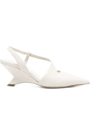 vic matiè Sko, Dame, , 40 EU, Læder, Slingback Sandaler med Cut-Out Detaljer