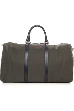 Kiton Taske, Herre, Grøn, ONE SIZE, Læder, Læderrejsetaske med justerbar rem