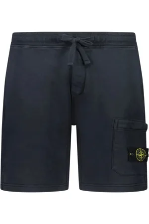 Stone Island Shorts, Herre, Blå, S, Bomuld, Felpa Bermuda Shorts