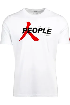 PEOPLE OF SHIBUYA Top, Herre, Hvid, S, Ultralet T-shirt