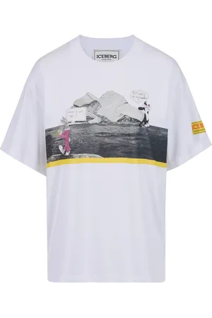 Iceberg Top, Dame, Hvid, 2XS, Bomuld, Hvid regular-fit T-shirt