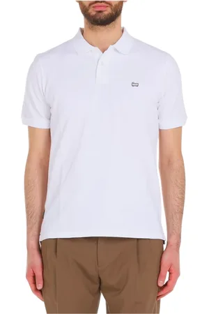 Woolrich Top, Herre, Hvid, 2XL, Bomuld, Klassisk Polo Shirt