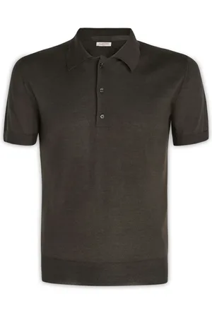 VALENTINO GARAVANI Top, Herre, Brun, M, Bomuld, Klassisk Polo Shirt
