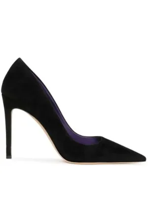 PARIS TEXAS Sko, Dame, Sort, 41 EU, Læder, Velvet Stiletto Pump