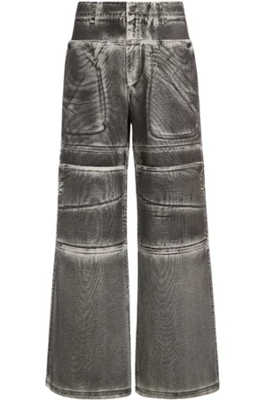 Guess Jeans, Dame, Grå, W33, Bomuld, Screenprinted Cargo Pants