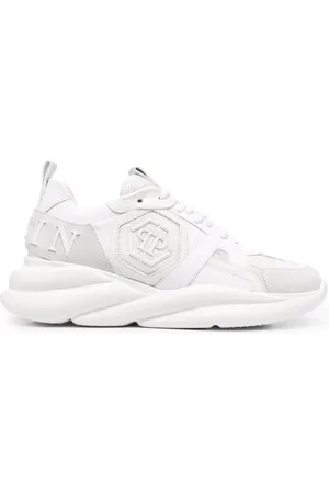 Philipp Plein Sko, Dame, Hvid, 36 EU, Læder, Casual Trainers Hurricane