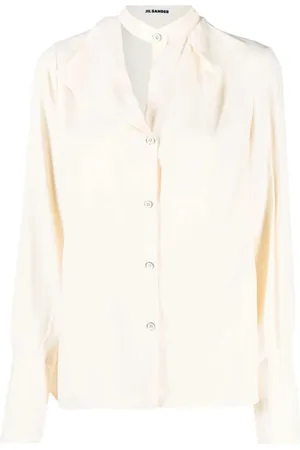 Jil Sander Bluser & Skjorter, Dame, , 2XS, Langærmet skjorte med knapper