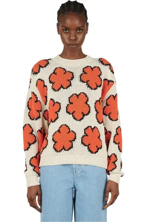 Kenzo Strik, Dame, , M, Bomuld, Floral Striktrøje