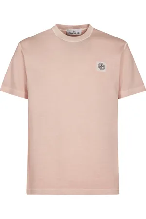 Stone Island Top, Herre, Lyserød, M, Bomuld, T-shirt