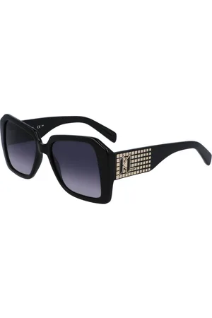 Karl Lagerfeld Tilbehør, unisex, Sort, 53 MM, Uld, Stilfulde solbriller