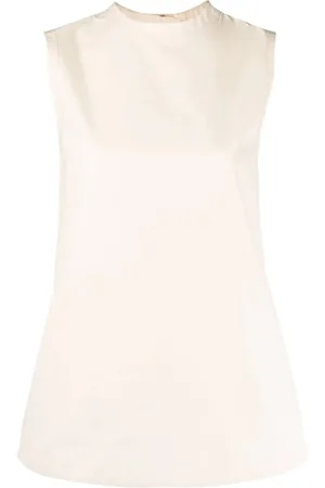 Jil Sander Top, Dame, Lyserød, L, Bomuld, Bomuldsbluse