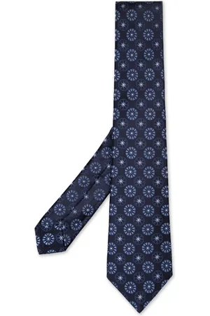 Kiton Tilbehør, Herre, Blå, ONE SIZE, Blå Silkeslips