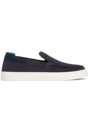 Tommy Hilfiger Sko, Herre, Blå, 46 EU, Suede, Casual Suede Loafer