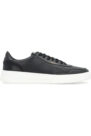 HUGO BOSS Sko, Herre, Sort, 39 EU, Læder, Læder Low-Top Sneakers