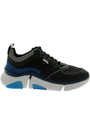Karl Lagerfeld Sko, Herre, Sort, 44 EU, Læder, and Blue Venture Sneakers