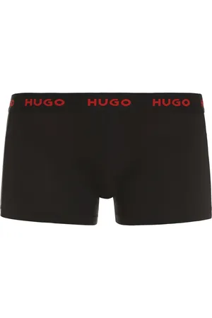 HUGO BOSS Undertøj, Herre, Sort, XS, Bomuld, 3-pak boxershorts med logo i taljen