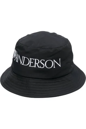 J.W.Anderson Tilbehør, Herre, Sort, S, Nylon, Logo Cap Rund Krone