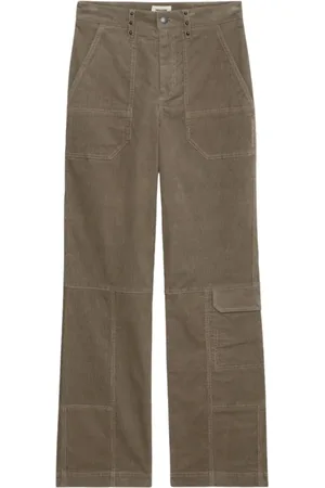 Zadig & Voltaire Bukser, Dame, , M, Bomuld, Wide Leg Corduroy Bukser