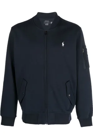 Ralph Lauren Jakke, Herre, Blå, 2XL, Bomuld, LSBomberM25 Bomber Jakke