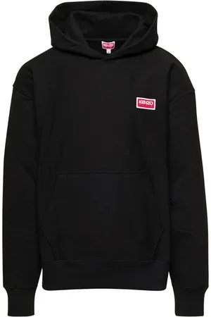 Kenzo Sweathshirts & Hoodies, Herre, Sort, M, Bomuld, Sort Oversize Hættetrøje Sweater