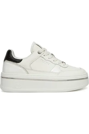 Twin-Set Sko, Dame, Hvid, 36 EU, Læder, Hvide Læder Sneakers