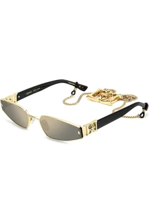 Dsquared2 Tilbehør, Dame, Gul, 61 MM, Uld, Stilfulde solbriller D2 0168/S/Se