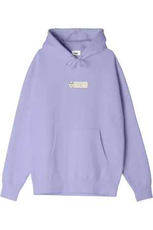 Obey Sweathshirts & Hoodies, Herre, Lilla, M, Bomuld, Premium French Terry Hættetrøje