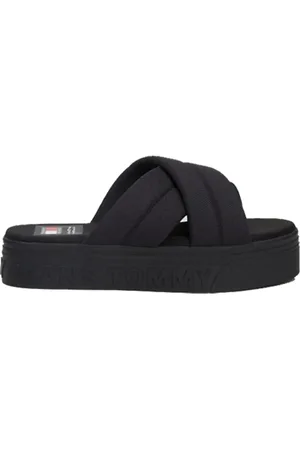 Tommy Hilfiger Sko, Dame, Sort, 37 EU, Polyester, Urban Flatform Sandaler