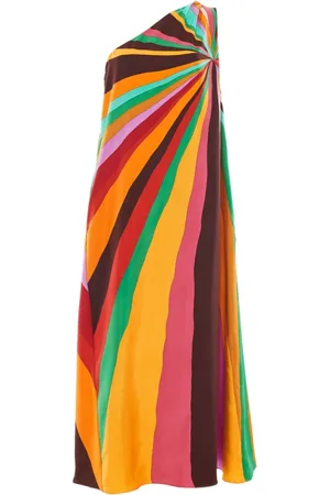 La DoubleJ Kjole, Dame, Flerfarvet, XL, Radiant Rainbow Maxi Kjole